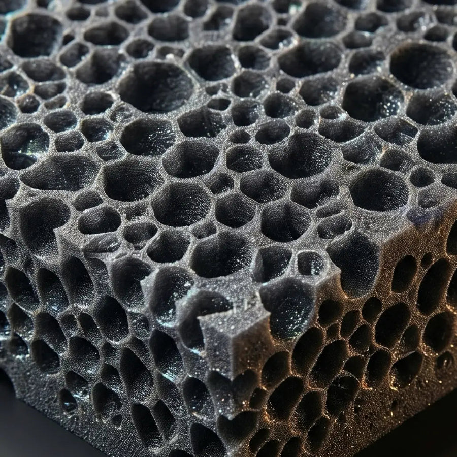 High-density foam close-up