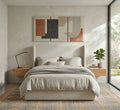 White Upholstery Bed