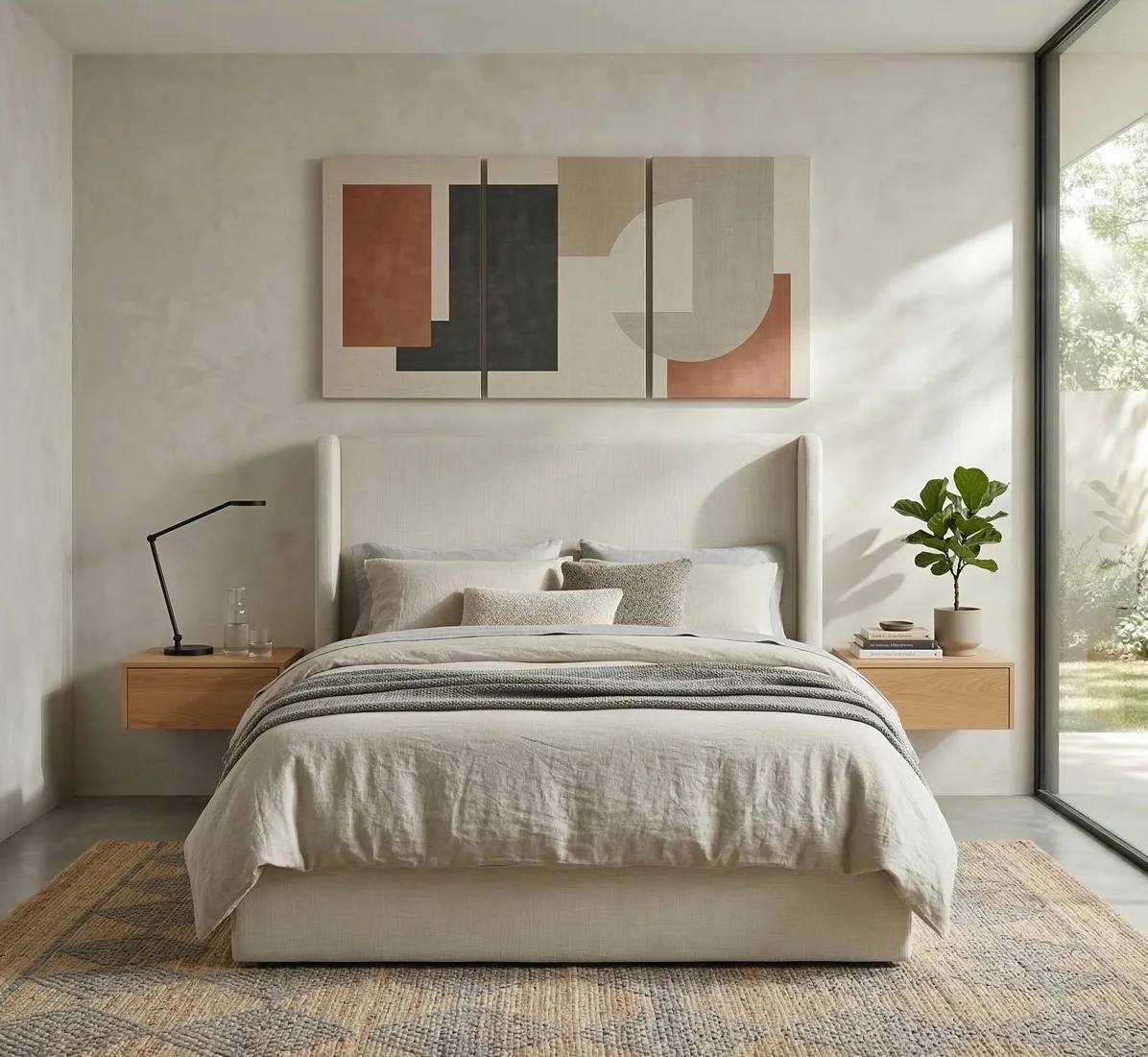 White Upholstery Bed