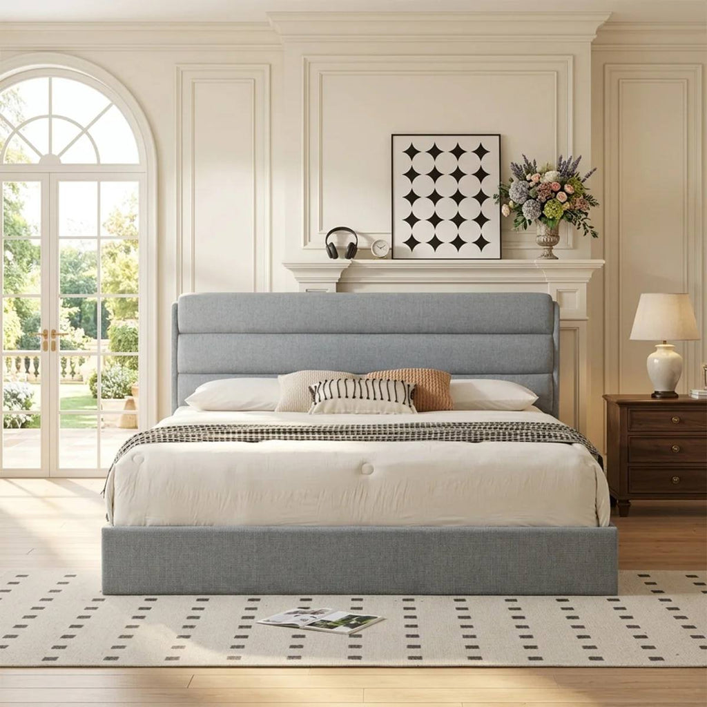 Rolling Tufting Upholstery Bed